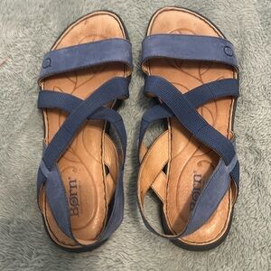 Born 8 blue sandals